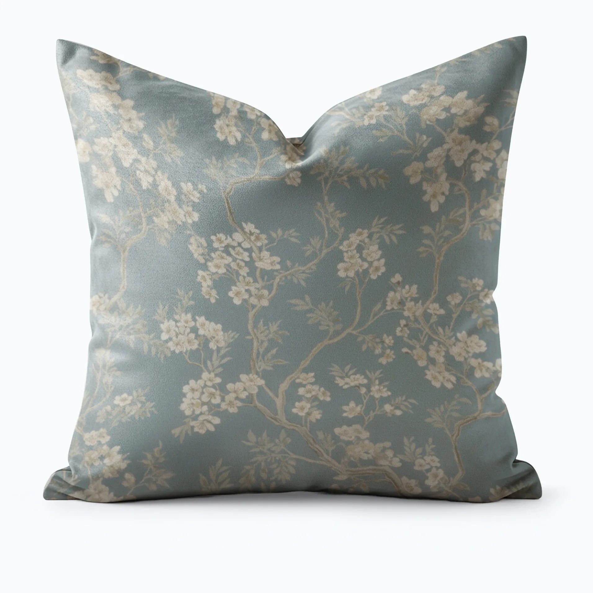 Chinoiserie Floral Throw Pillow