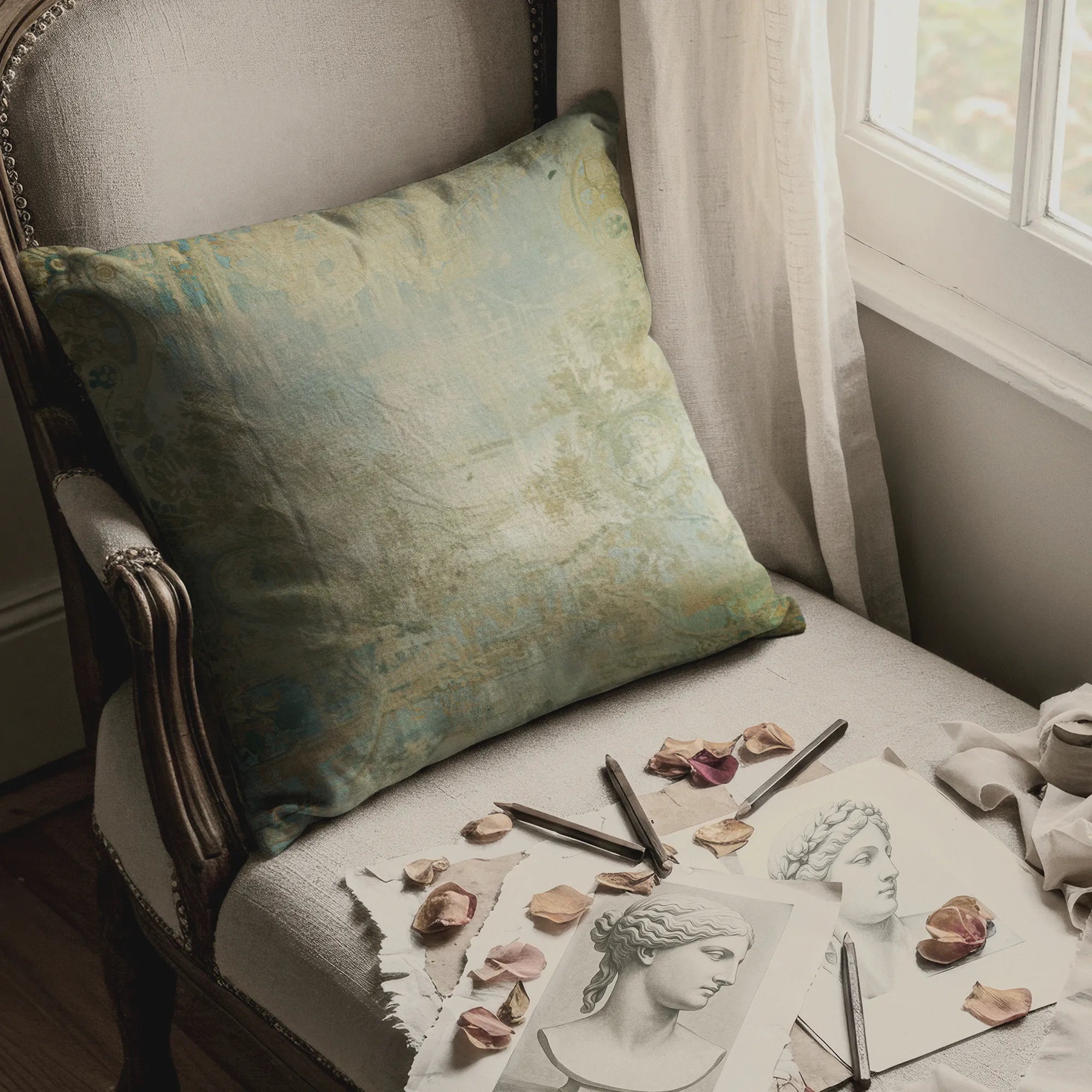French Château Throw Pillow