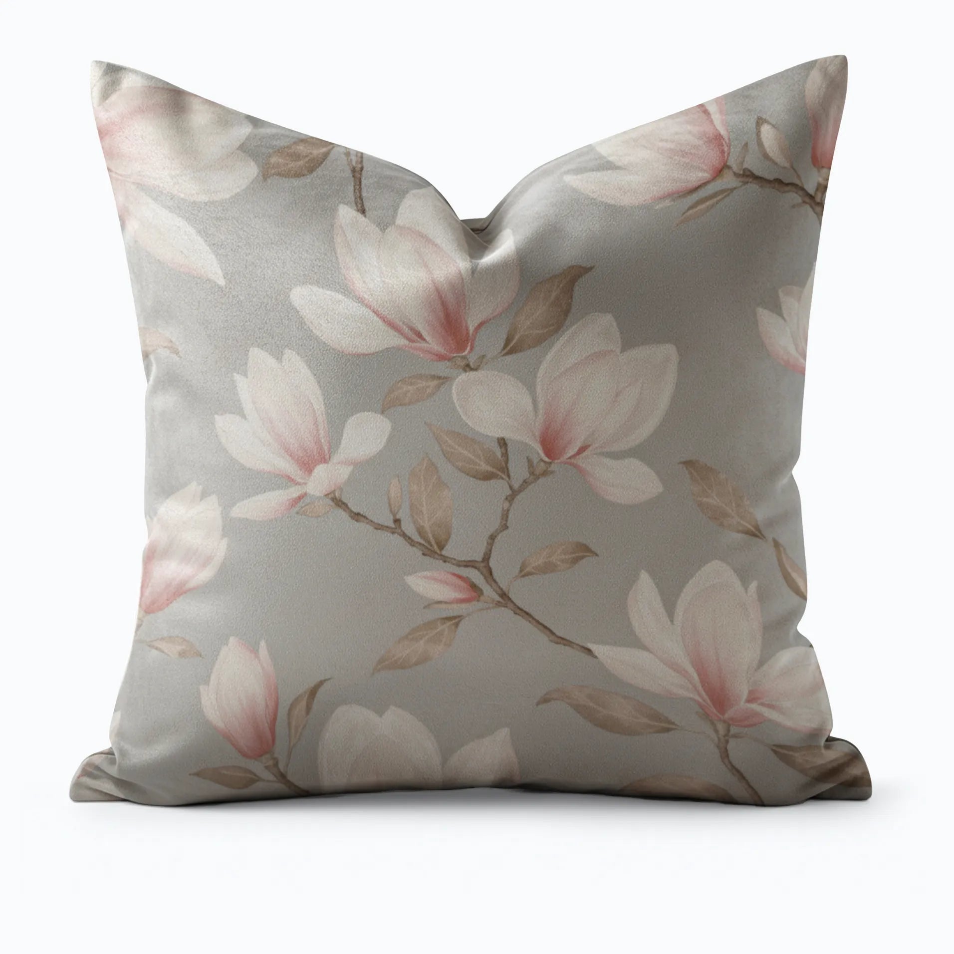 Magnolia Blossoms Throw Pillow