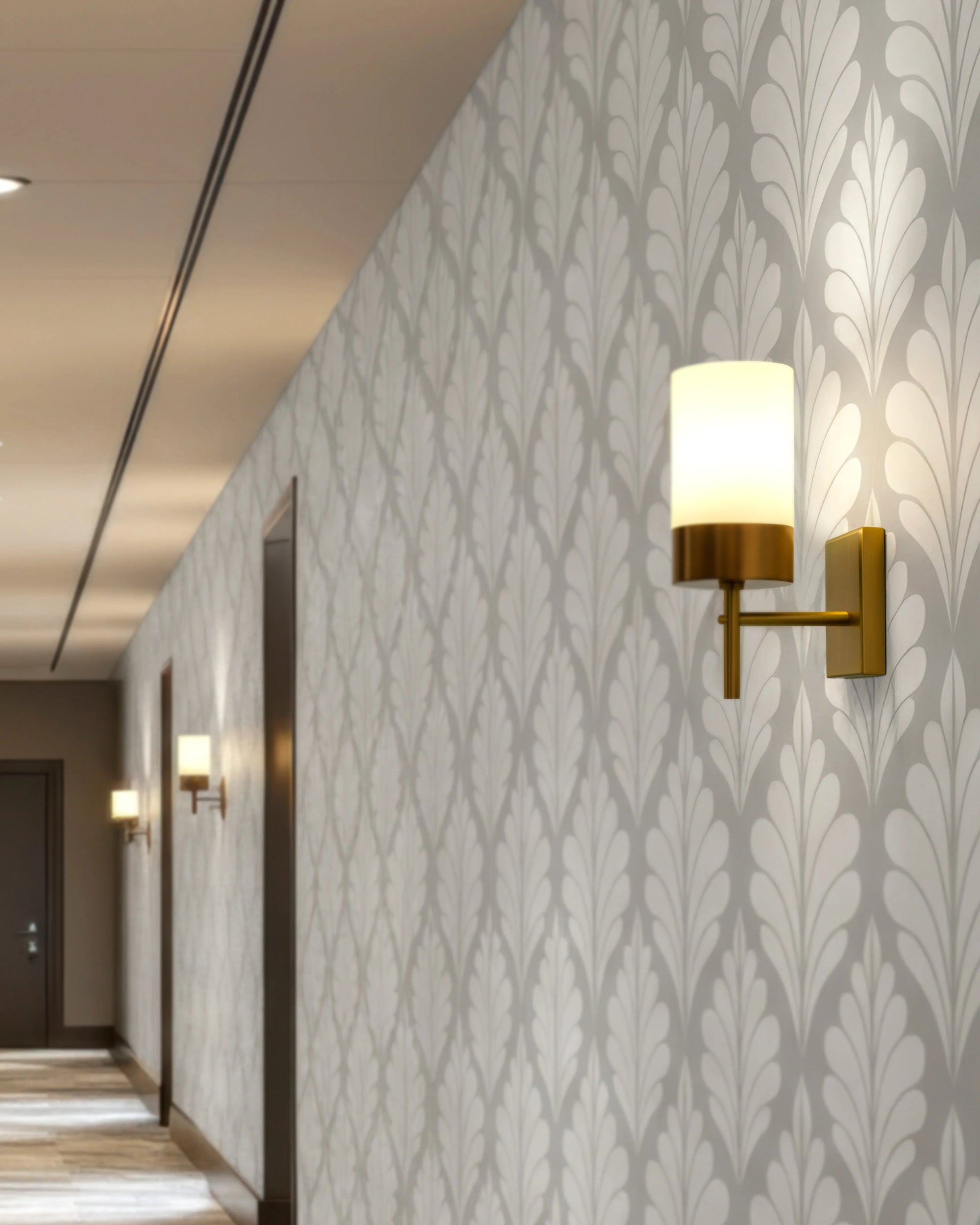 Modern Deco Plume Wallpaper