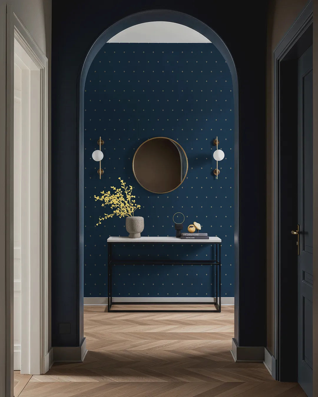 Fleur Motif Wallpaper