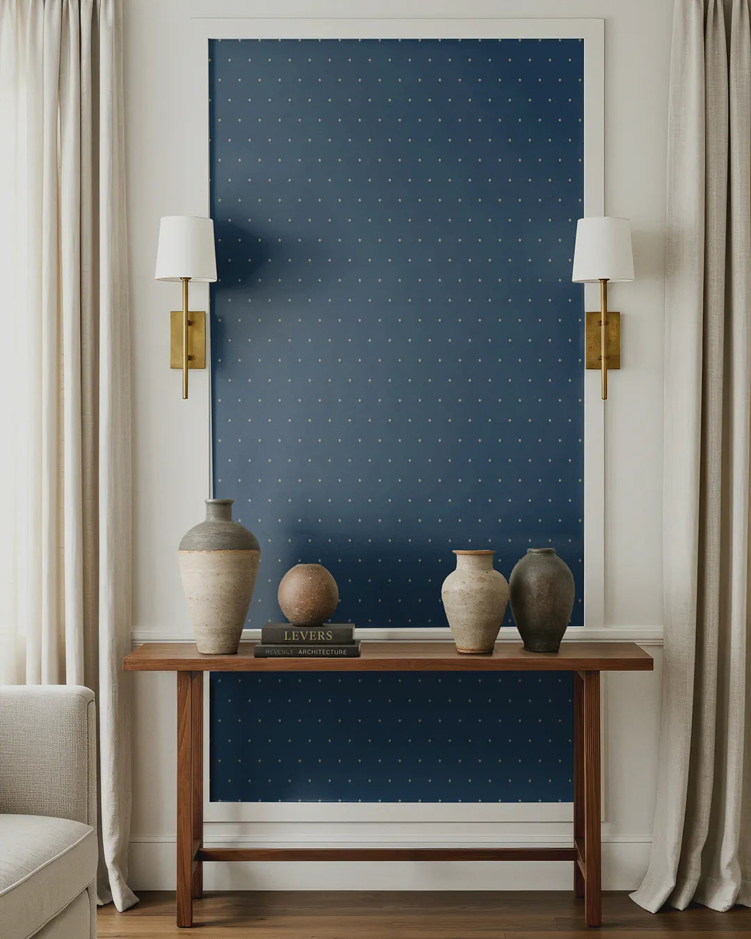 Fleur Motif Wallpaper