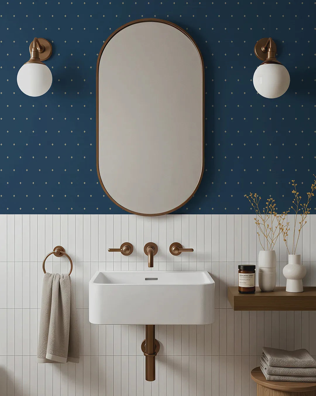 Fleur Motif Wallpaper