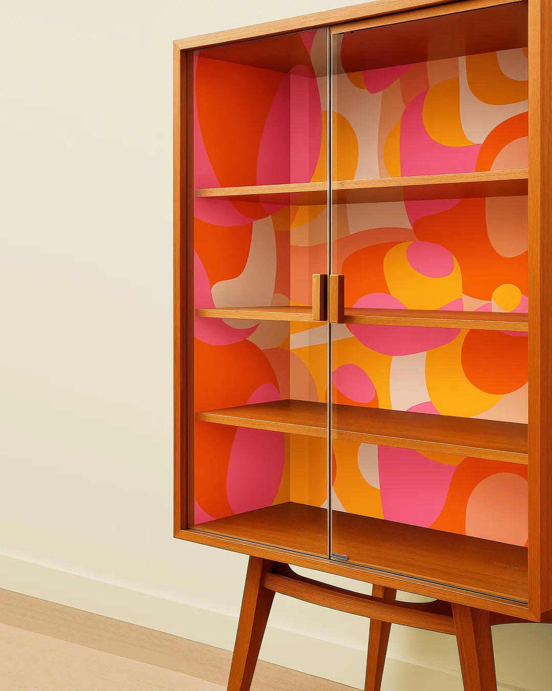 Retro Sunset Abstract Wallpaper Mural