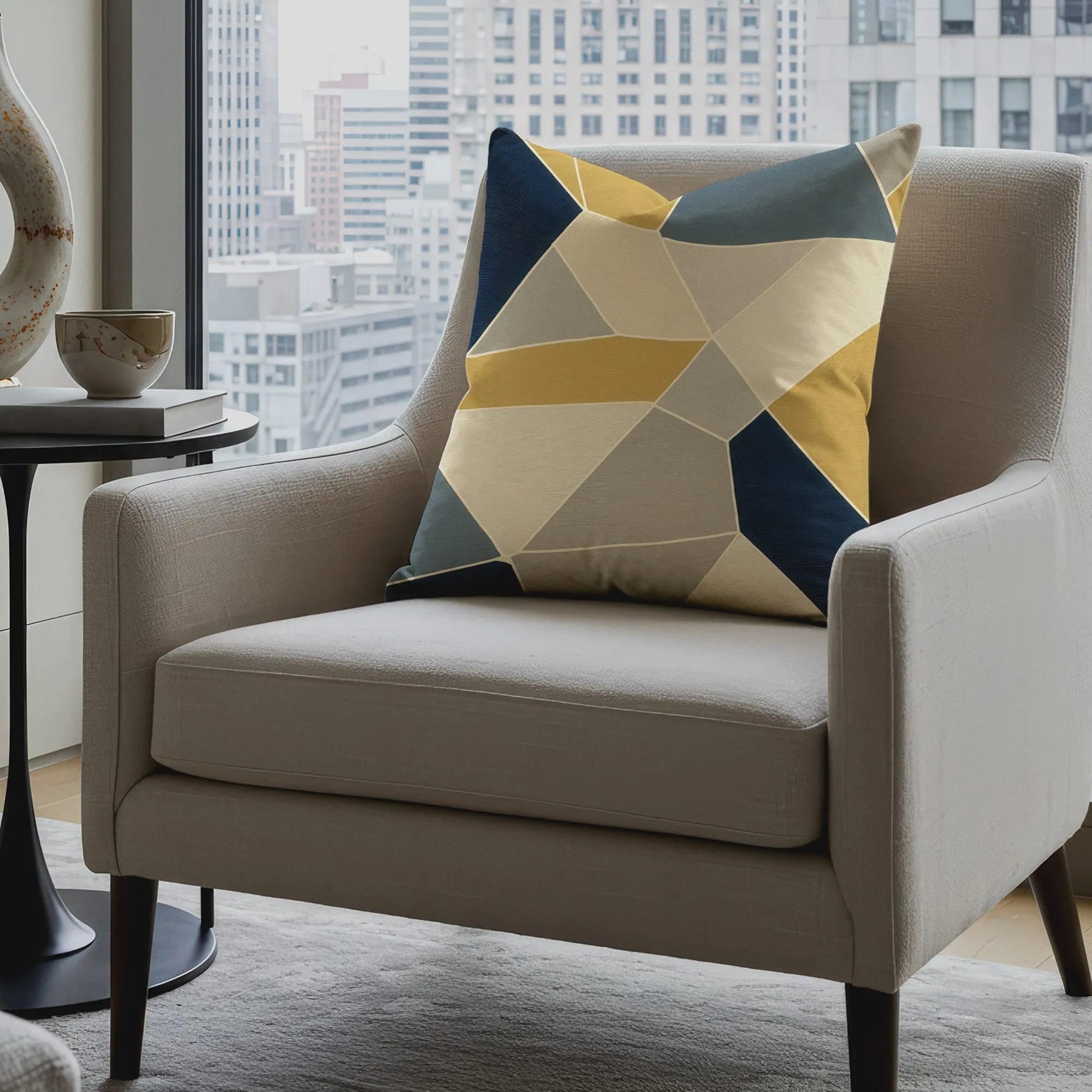 Sculpted Mosaic Throw Pillow