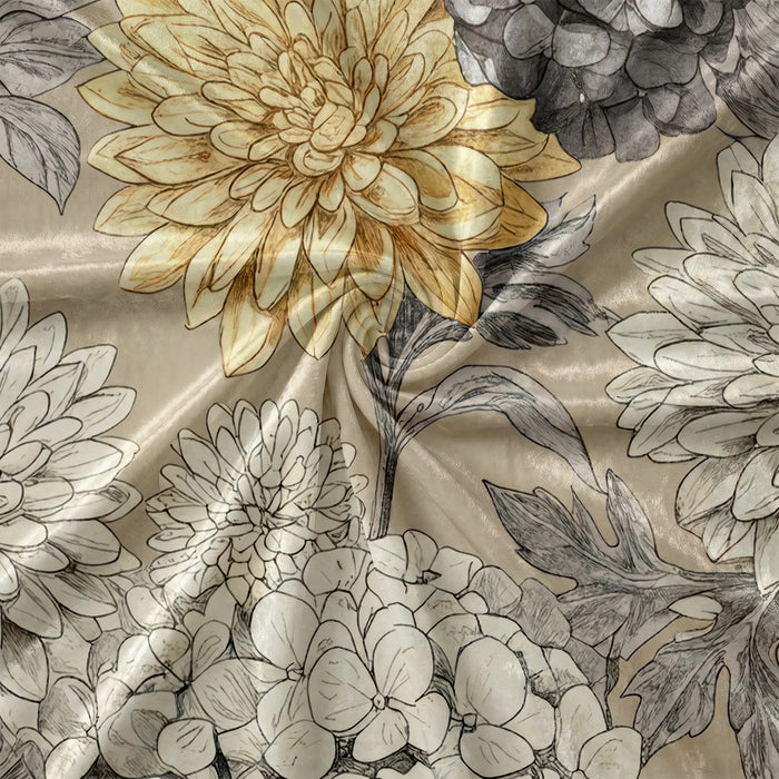 Vintage-Inspired Floral Throw Pillow fabric