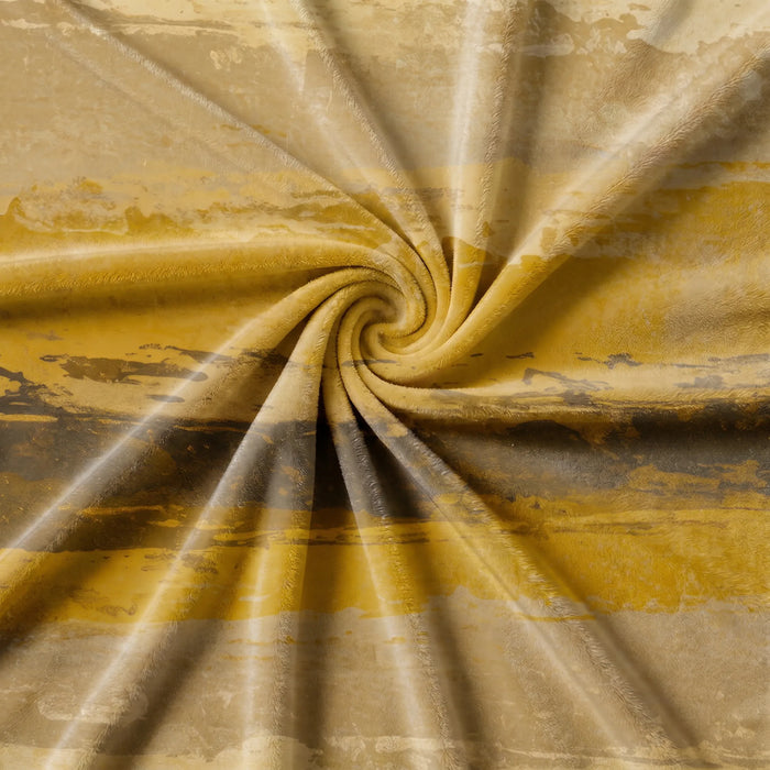 Golden Brown Landscape Throw Pillow fabric