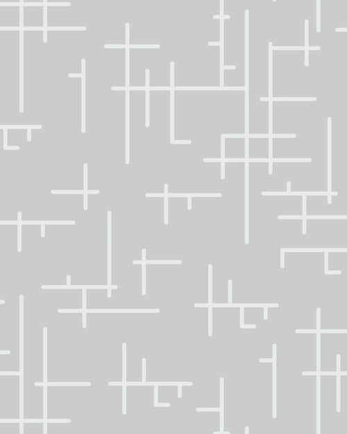 Pattern of intersecting lines on a gray background by Buffalo Bunny.