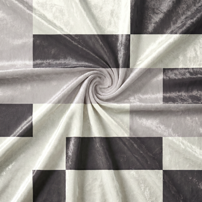 Monochrome Grid Throw Pillow fabric
