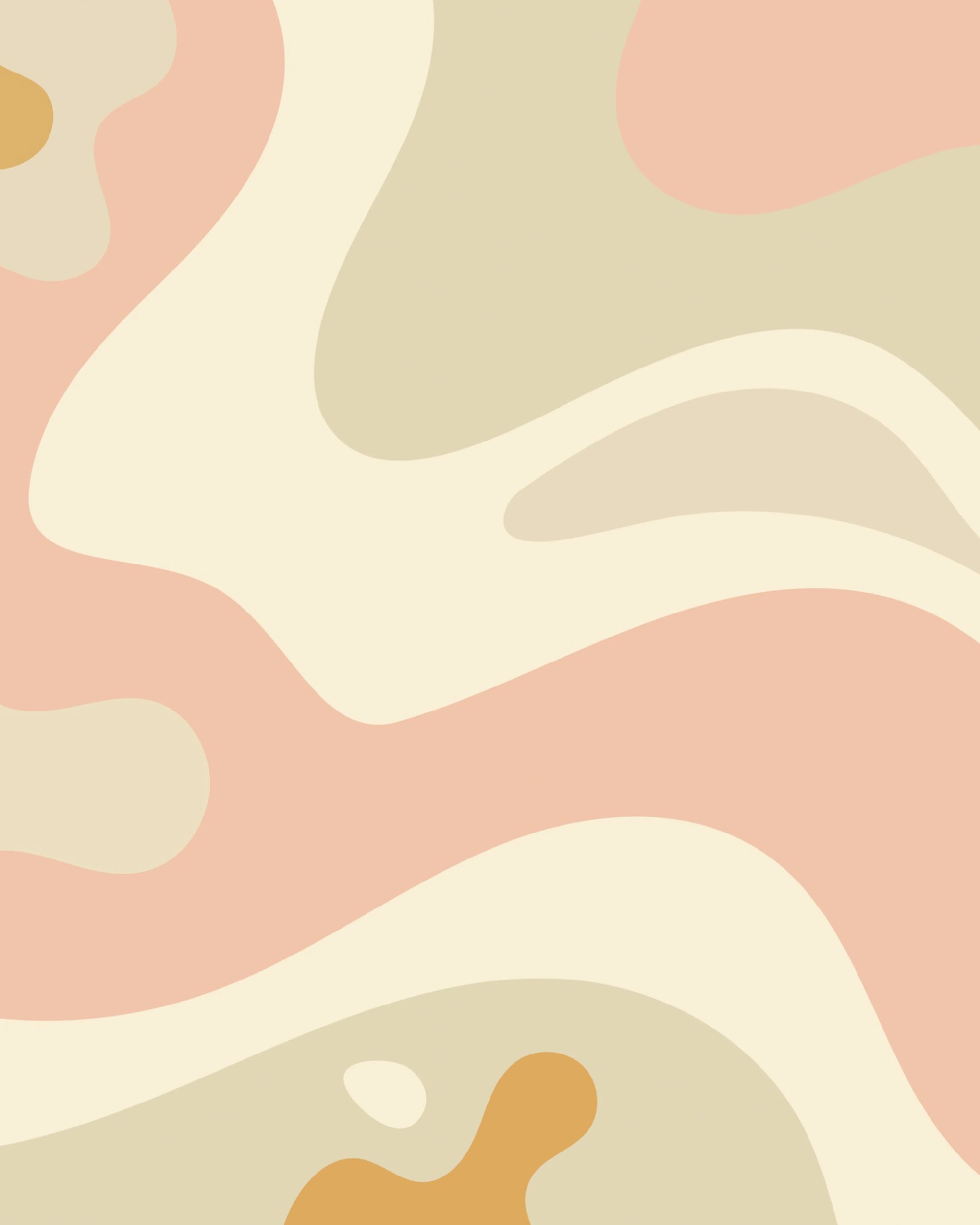 Abstract pattern with soft pastel colors on a light pink background by Buffalo Bunny.