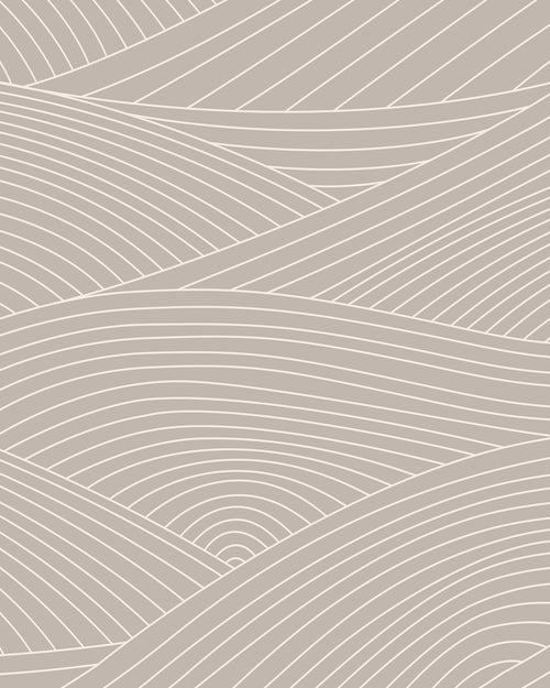 Abstract pattern of wavy lines on a gray background by Buffalo Bunny.