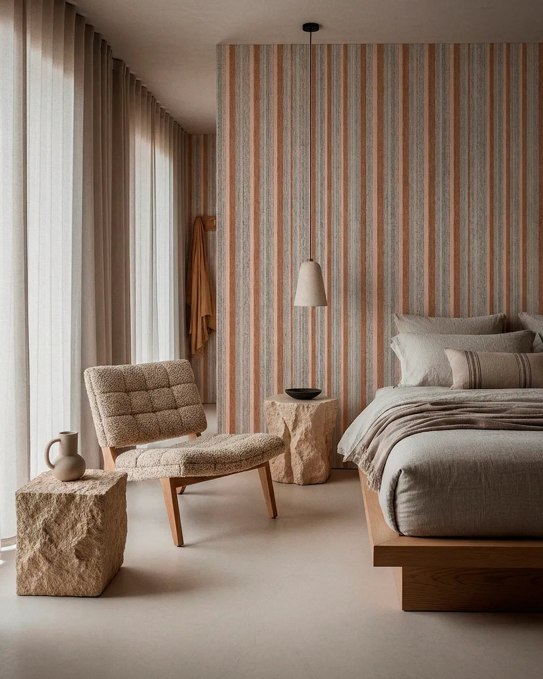 Sierra Pinstripe Wallpaper