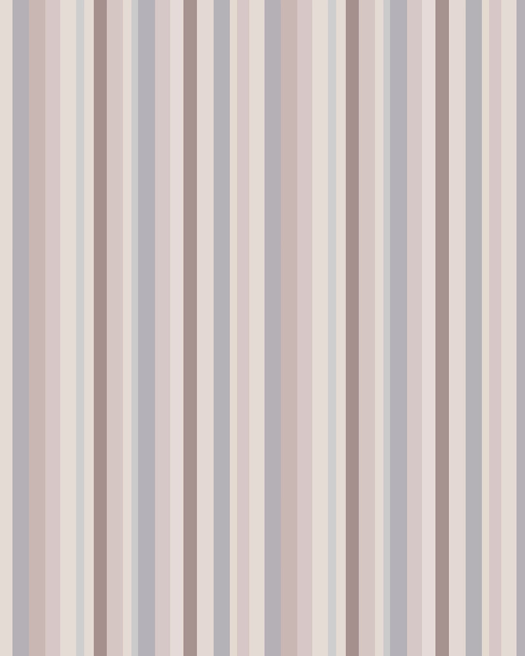 Soft Rhythm Stripe seamless vertical stripe pattern in blush, mauve, grey-blue, and cream tones