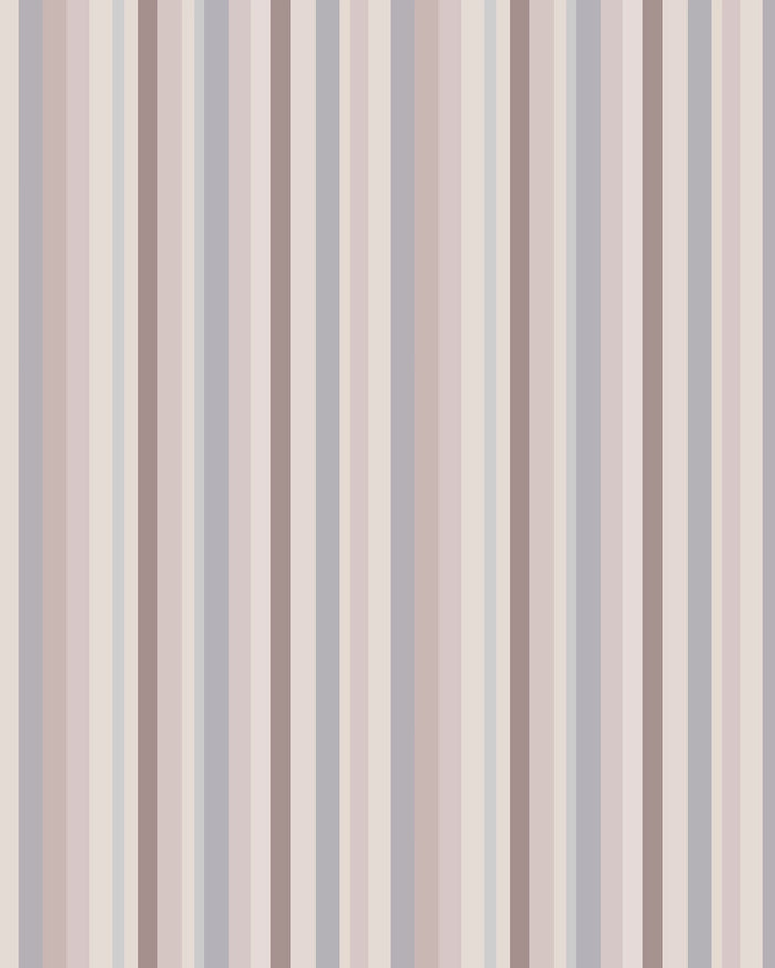 Soft Rhythm Stripe seamless vertical stripe pattern in blush, mauve, grey-blue, and cream tones