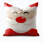 Pillow with a Santa Claus face design by Buffalo Bunny.