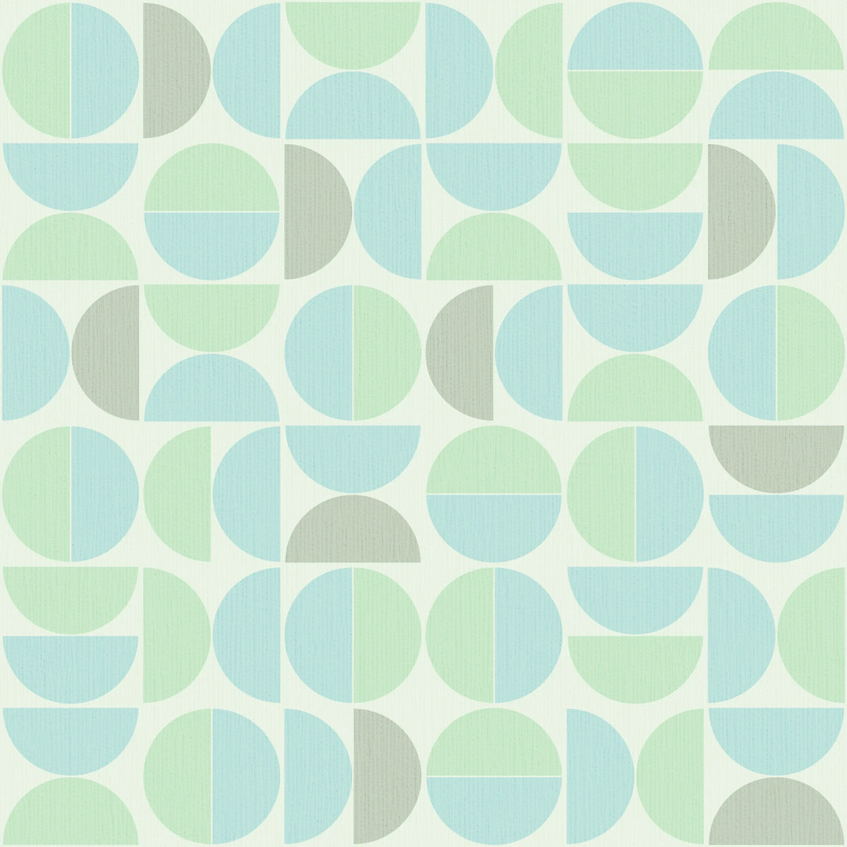 Soft Arc Grid wallpaper with rotating semicircle grid in soft blue, mint, and sage
