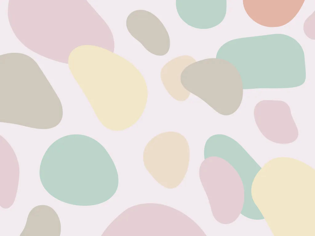 Pastel Terrazzo Wallpaper Mural pattern