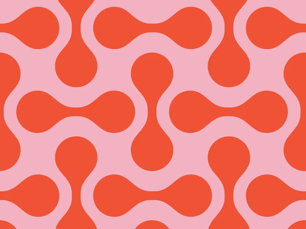 Retro Loop Pop Wallpaper Mural